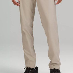 NEW Lululemon ABC Slim-Fit Pants - Silverstone/Cream - 35x28